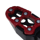 Maxbell Motorbike Footrests Pedals Durable AntiSlip Aluminum Alloy Stablize bike Red