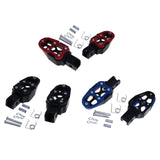 Maxbell Motorbike Footrests Pedals Durable AntiSlip Aluminum Alloy Stablize bike Red