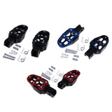 Maxbell Motorbike Footrests Pedals Durable AntiSlip Aluminum Alloy Stablize bike Red