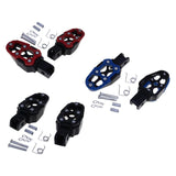 Maxbell Motorbike Footrests Pedals Durable AntiSlip Aluminum Alloy Stablize bike Red