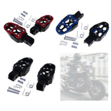 Maxbell Motorbike Footrests Pedals Durable AntiSlip Aluminum Alloy Stablize bike Red