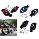 Maxbell Motorbike Footrests Pedals Durable AntiSlip Aluminum Alloy Stablize bike Red
