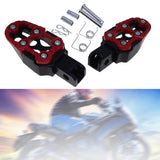 Maxbell Motorbike Footrests Pedals Durable AntiSlip Aluminum Alloy Stablize bike Red