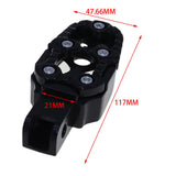 Maxbell Motorbike Footrests Pedals Durable AntiSlip Aluminum Alloy Stablize bike Black