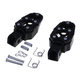 Maxbell Motorbike Footrests Pedals Durable AntiSlip Aluminum Alloy Stablize bike Black