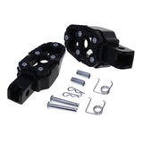 Maxbell Motorbike Footrests Pedals Durable AntiSlip Aluminum Alloy Stablize bike Black
