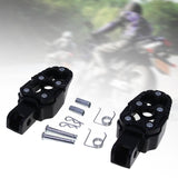 Maxbell Motorbike Footrests Pedals Durable AntiSlip Aluminum Alloy Stablize bike Black
