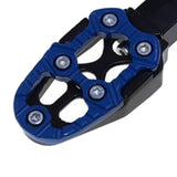 Maxbell Motorbike Footrests Pedals Durable AntiSlip Aluminum Alloy Stablize bike Blue