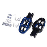 Maxbell Motorbike Footrests Pedals Durable AntiSlip Aluminum Alloy Stablize bike Blue