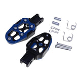 Maxbell Motorbike Footrests Pedals Durable AntiSlip Aluminum Alloy Stablize bike Blue