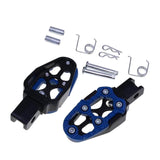 Maxbell Motorbike Footrests Pedals Durable AntiSlip Aluminum Alloy Stablize bike Blue
