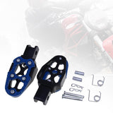 Maxbell Motorbike Footrests Pedals Durable AntiSlip Aluminum Alloy Stablize bike Blue