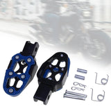 Maxbell Motorbike Footrests Pedals Durable AntiSlip Aluminum Alloy Stablize bike Blue