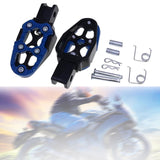 Maxbell Motorbike Footrests Pedals Durable AntiSlip Aluminum Alloy Stablize bike Blue