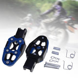 Maxbell Motorbike Footrests Pedals Durable AntiSlip Aluminum Alloy Stablize bike Blue