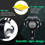 Maxbell 2x Motorcycle Auxiliary Driving Lights Spotlight for ATV Car Truck Black