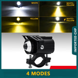 Maxbell 2x Motorcycle Auxiliary Driving Lights Spotlight for ATV Car Truck Black