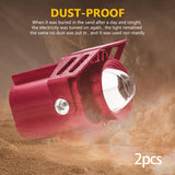Maxbell 2x Motorcycle Auxiliary Driving Lights Spotlight for ATV Car Truck  Red