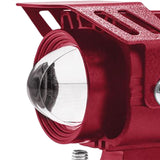 Maxbell 2x Motorcycle Auxiliary Driving Lights Spotlight for ATV Car Truck  Red