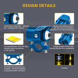 Maxbell 2x Motorcycle Auxiliary Driving Lights Spotlight for ATV Car Truck Blue