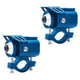 Maxbell 2x Motorcycle Auxiliary Driving Lights Spotlight for ATV Car Truck Blue