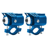 Maxbell 2x Motorcycle Auxiliary Driving Lights Spotlight for ATV Car Truck Blue