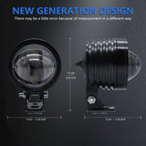 Maxbell 2x LED Motorcycle Headlight for Car Offroad ATV Truck Auxiliary Work Light