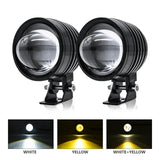 Maxbell 2x LED Motorcycle Headlight for Car Offroad ATV Truck Auxiliary Work Light