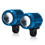 Maxbell Motorcycle LED Driving Lights with Mounting Bracket for Truck ATV UTV Blue