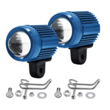 Maxbell Motorcycle LED Driving Lights with Mounting Bracket for Truck ATV UTV Blue