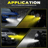 Maxbell Motorcycle LED Headlights Spotlights Convenient Installation Widely Suitable 2pcs