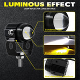 Maxbell Motorcycle LED Headlights Spotlights Convenient Installation Widely Suitable 2pcs