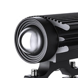 Maxbell 2Pcs Motorcycle Spotlights Professional Black Accessory Aluminum Housing