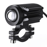 Maxbell 2Pcs Motorcycle Spotlights Professional Black Accessory Aluminum Housing