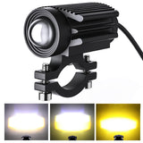 Maxbell 2Pcs Motorcycle Spotlights Professional Black Accessory Aluminum Housing