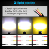 Maxbell 2Pcs Motorcycle Spotlights Professional Black Accessory Aluminum Housing