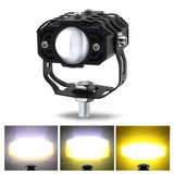 Maxbell 2Pcs Motorcycle Auxiliary Driving Lights Spotlight 180 Rotation for Car