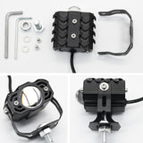Maxbell 2Pcs Motorcycle Auxiliary Driving Lights Spotlight 180 Rotation for Car