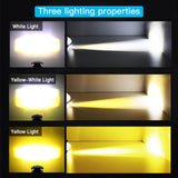 Maxbell 2Pcs Motorcycle Auxiliary Driving Lights Spotlight 180 Rotation for Car