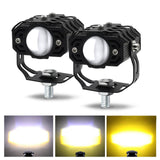 Maxbell 2Pcs Motorcycle Auxiliary Driving Lights Spotlight 180 Rotation for Car