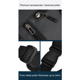 Maxbell Motorcycle Drop Leg Bag for Men Women Lightweight Waterproof PU Material Black