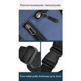 Maxbell Motorcycle Drop Leg Bag for Men Women Lightweight Waterproof PU Material Blue
