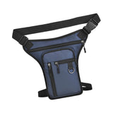Maxbell Motorcycle Drop Leg Bag for Men Women Lightweight Waterproof PU Material Blue