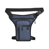 Maxbell Motorcycle Drop Leg Bag for Men Women Lightweight Waterproof PU Material Blue