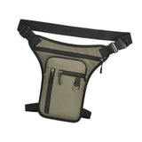 Maxbell Motorcycle Drop Leg Bag for Men Women Lightweight Waterproof PU Material Aureate