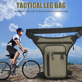 Maxbell Motorcycle Drop Leg Bag for Men Women Lightweight Waterproof PU Material Aureate