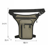 Maxbell Motorcycle Drop Leg Bag for Men Women Lightweight Waterproof PU Material Aureate