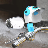 Maxbell Bike Phone Stand Sun Visor Rain Cover for Electric Motorbike Motorcycle White
