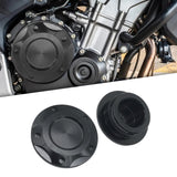 Maxbell 2x Engine Oil Filler Cap Transmission Tank Cover for Yamaha MT-03 MT-25 Black