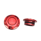 Maxbell 2x Engine Oil Filler Cap Transmission Tank Cover for Yamaha MT-03 MT-25 Red